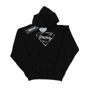 DC Comics Mens Superman Marble Logo Hoodie / Black